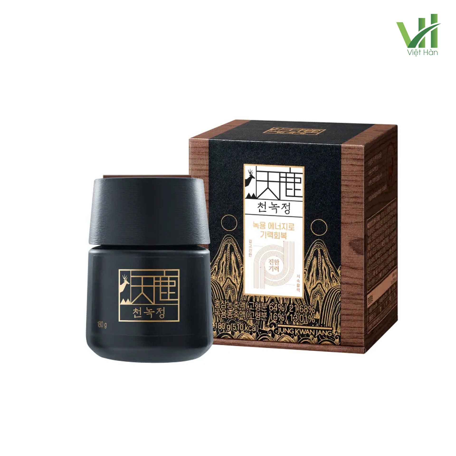 Cao Hồng Sâm Nhung Hươu Jung Kwan Jang Hàn Quốc Hộp gỗ 180g