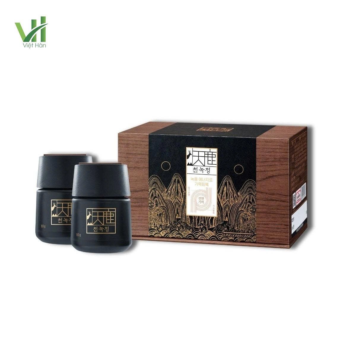 Cao Hồng Sâm Nhung Hươu Cheon Nok Jung Kwan Jang Hộp 2 lọ x 180g
