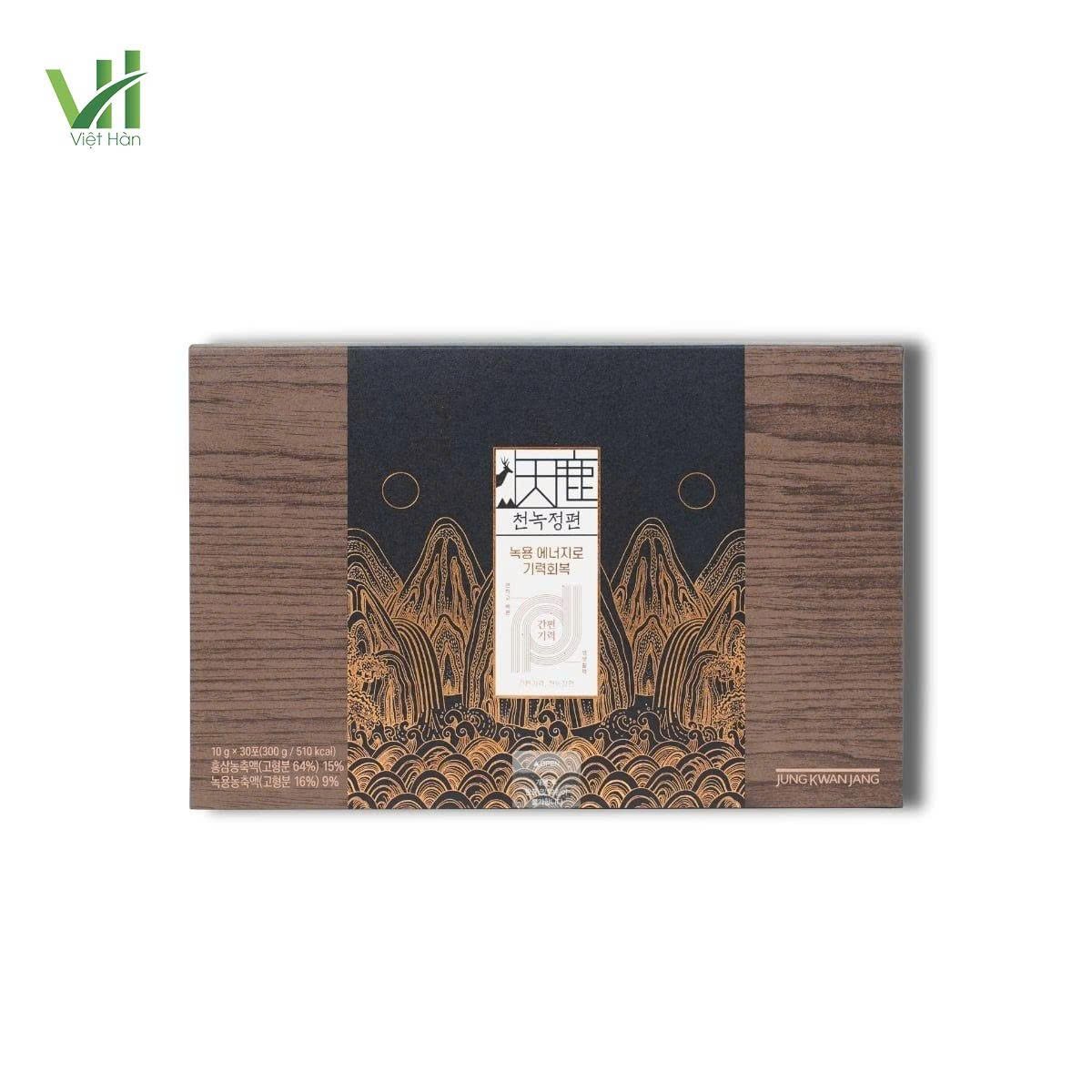 Tinh Chất Hồng Sâm Nhung Hươu Jung Kwan Jang pha sẵn – Hộp 30 gói x 10g