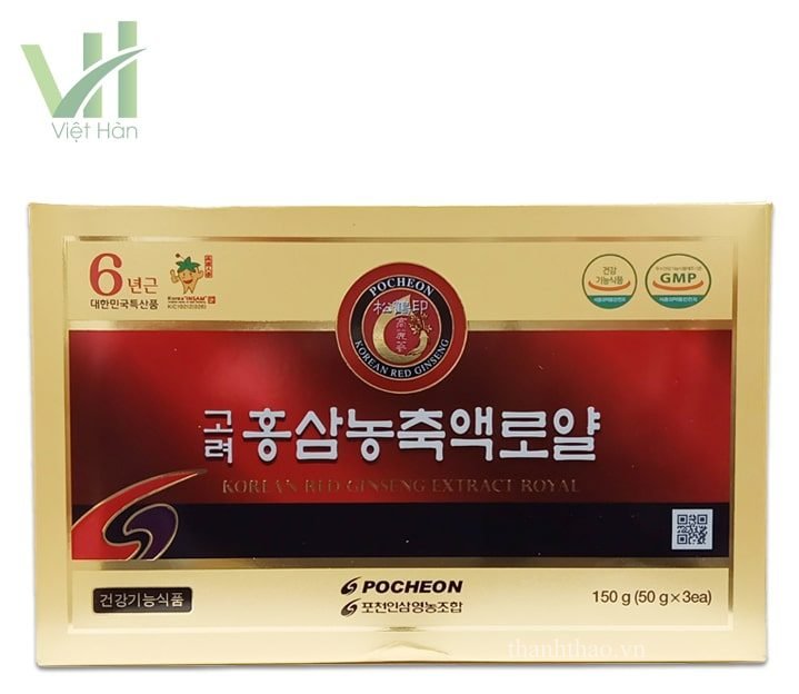 Cao Hồng Sâm Pocheon Hàn Quốc Hộp 50g x 3 lọ 7