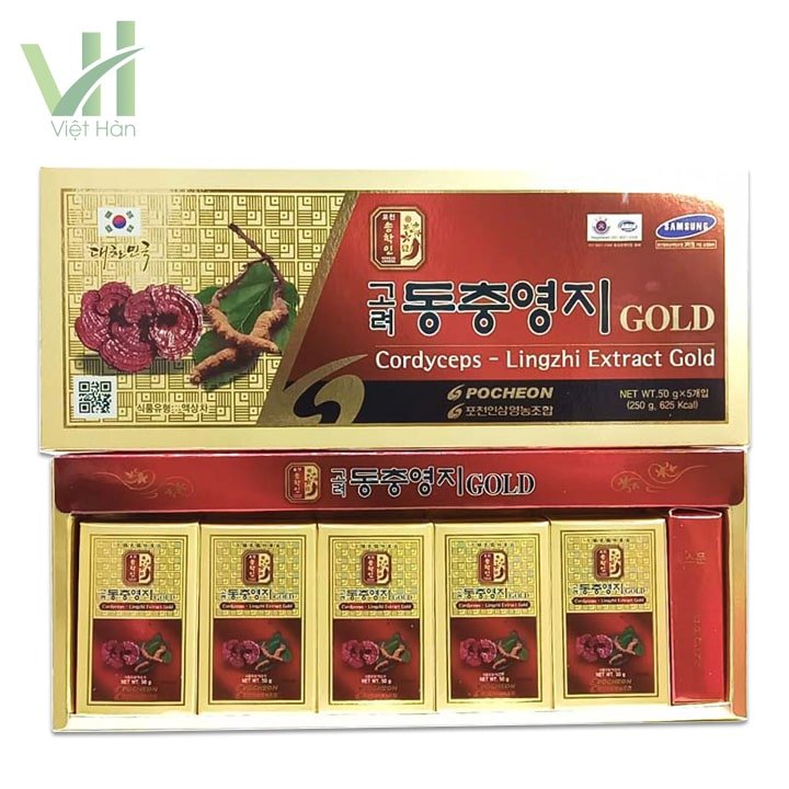 Cao Linh Chi Đông Trùng Hạ Thảo Hàn Quốc Hộp 250g 5