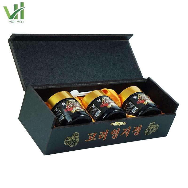 Cao Linh Chi Núi Hàn Quốc hộp gỗ đen 360g (120g x 3 lọ) – Nhập khẩu 3