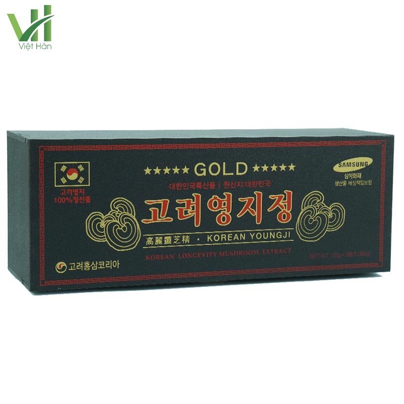 Cao Linh Chi Núi Hàn Quốc hộp gỗ đen 360g (120g x 3 lọ) – Nhập khẩu 2
