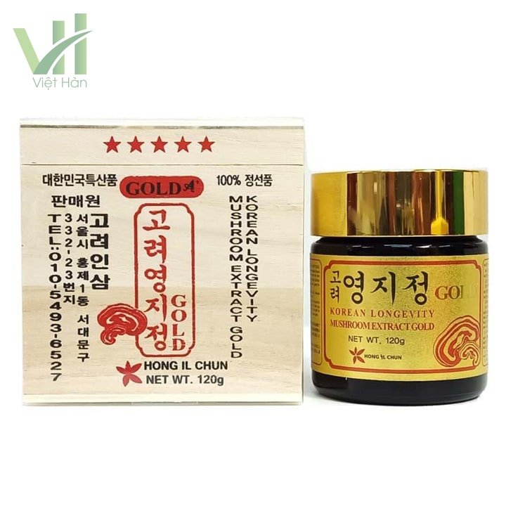 Cao Linh Chi Hàn Quốc Hộp gỗ 360g (120g x 3 lọ) 7