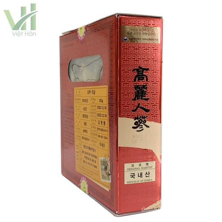 Bạch Sâm Củ Khô Hàn Quốc Hộp x 300g 5
