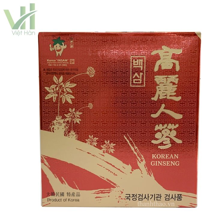 Bạch Sâm Củ Khô Hàn Quốc Hộp x 300g 4