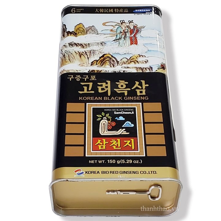 Hắc sâm củ khô 150gr hộp thiếc Bio Hàn Quốc chính hãng 2