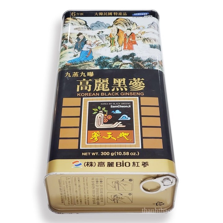 Hắc sâm củ khô 300gr hộp thiếc Bio Hàn Quốc chính hãng 3
