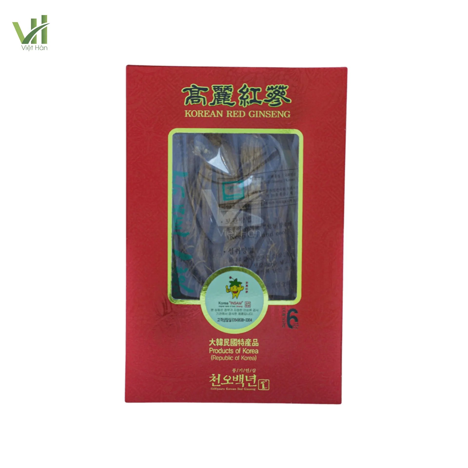 Hồng Sâm Củ Khô Insam Hàn Quốc Hộp giấy 300g