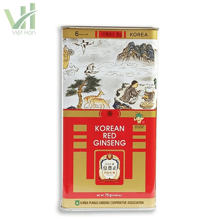 Hồng Sâm Củ Khô Punghi Hàn Quốc Hộp 75g 6
