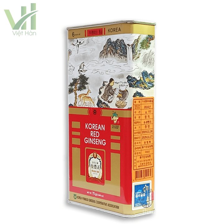 Hồng Sâm Củ Khô Punghi Hàn Quốc Hộp 75g 5