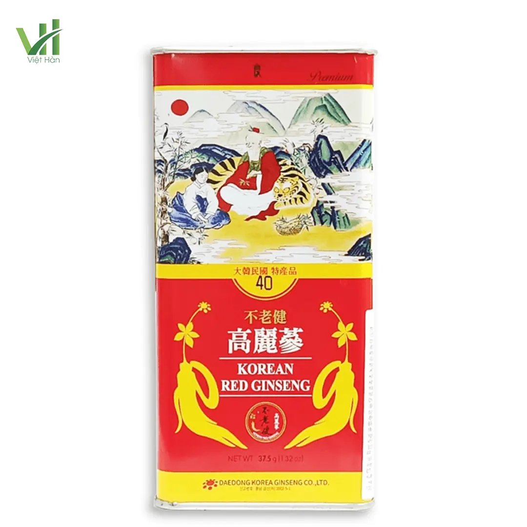 Hồng Sâm Củ Khô Daedong Hàn Quốc Hộp 37.5g 7
