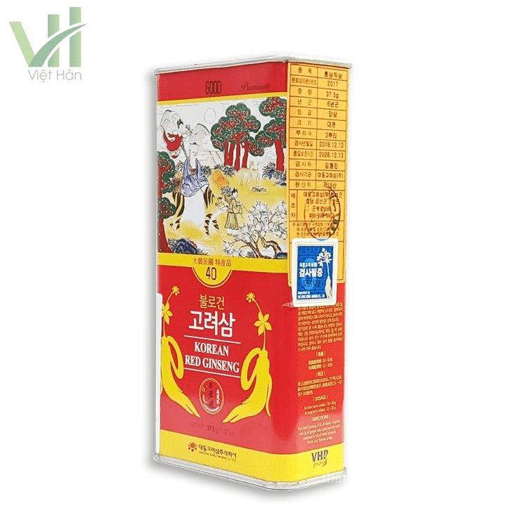 Hồng Sâm Củ Khô Daedong Hàn Quốc Hộp 37.5g 4