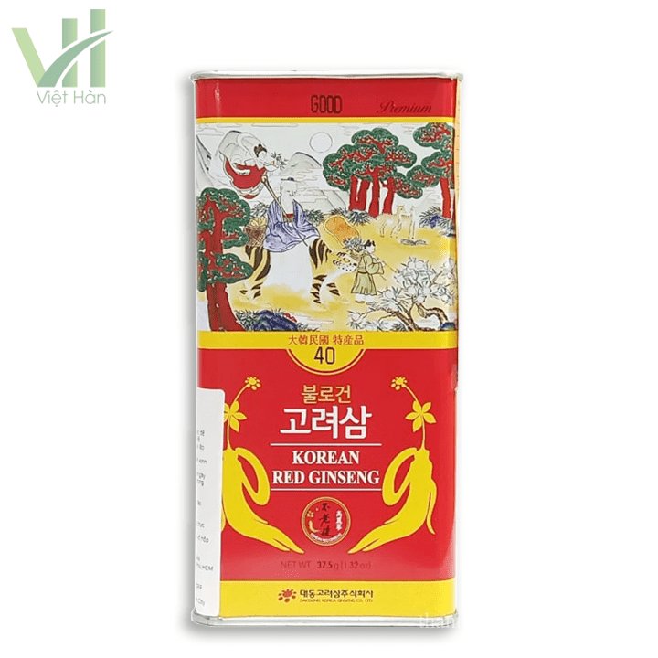 Hồng Sâm Củ Khô Daedong Hàn Quốc Hộp 37.5g 3