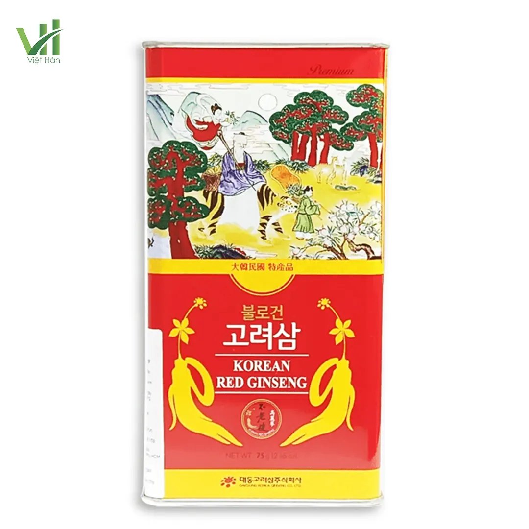 Hồng Sâm Củ Khô Daedong Hàn Quốc Hộp 75g 6