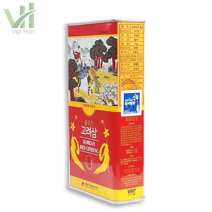 Hồng Sâm Củ Khô Daedong Hàn Quốc Hộp 75g 3
