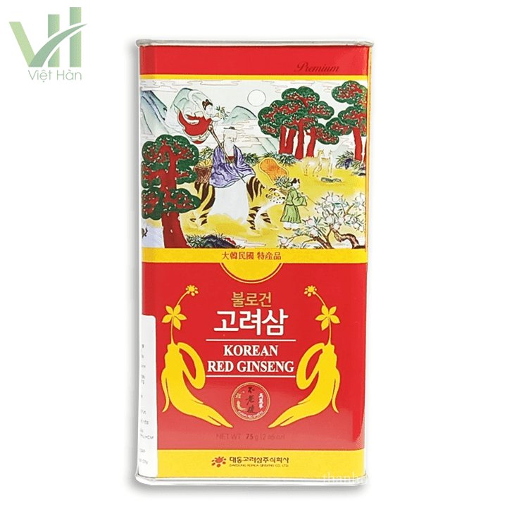 Hồng Sâm Củ Khô Daedong Hàn Quốc Hộp 75g 2
