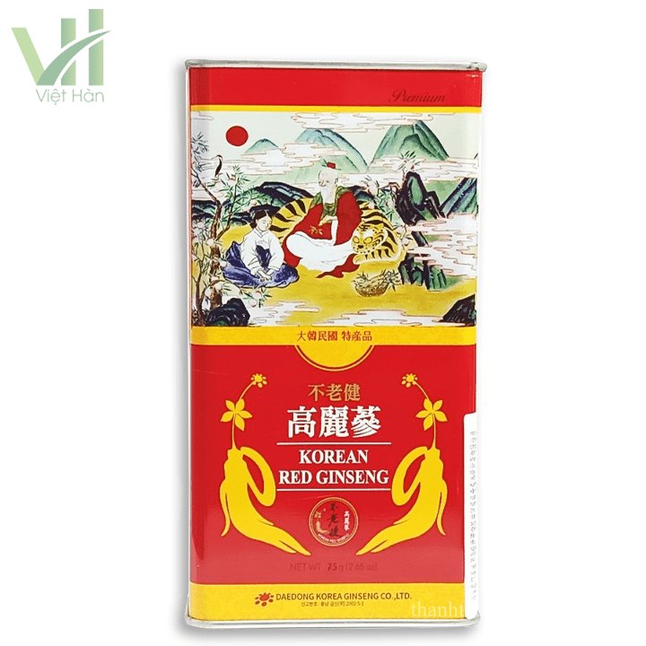 Hồng Sâm Củ Khô Daedong Hàn Quốc Hộp 75g 5