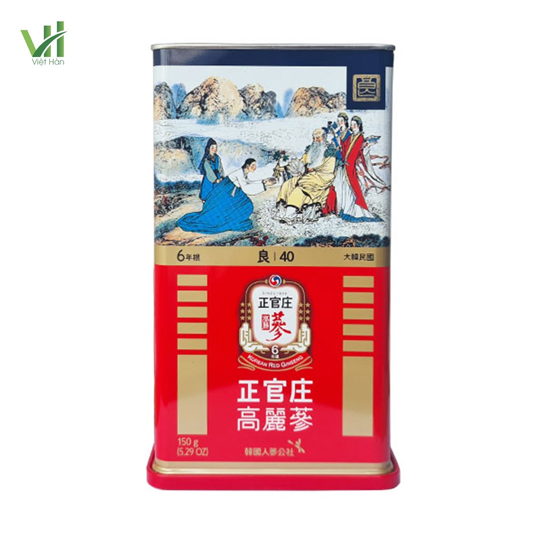 Hồng Sâm Củ Khô Jung Kwan Jang Hộp 150g (40 PCS 12 củ)