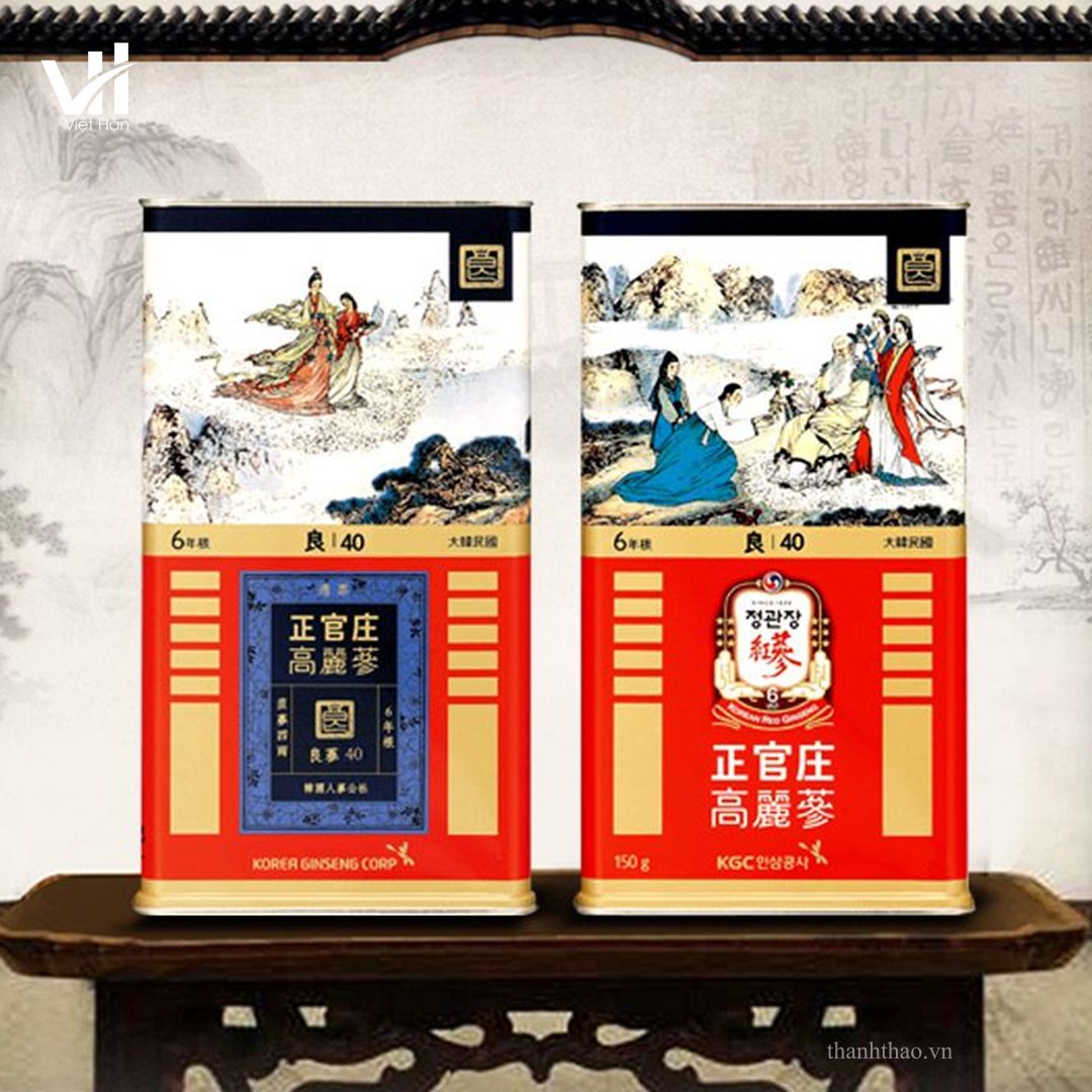 Hồng Sâm Củ Khô Jung Kwan Jang Hộp 150g (40 PCS 12 củ) 2