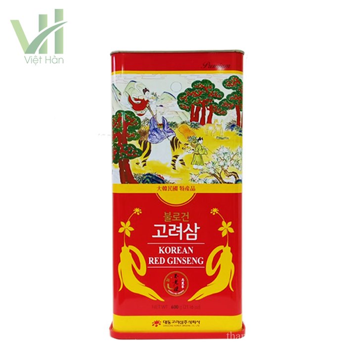Hồng Sâm Củ Khô Daedong Hàn Quốc Hộp 600g 3