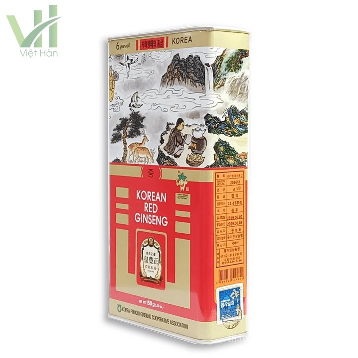 Hồng Sâm Củ Khô Punghi Hàn Quốc Hộp 150g 5
