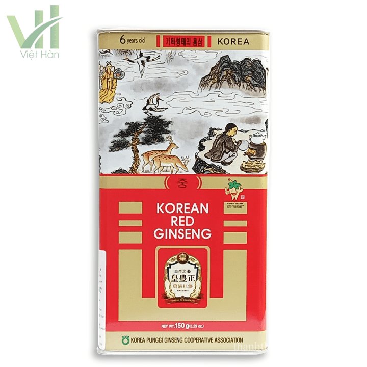 Hồng Sâm Củ Khô Punghi Hàn Quốc Hộp 150g 6