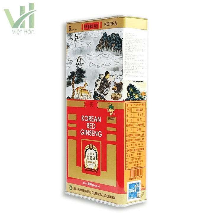 Hồng Sâm Củ Khô Punghi Hàn Quốc Hộp 300g 3