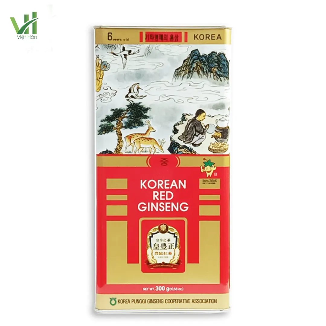 Hồng Sâm Củ Khô Punghi Hàn Quốc Hộp 300g