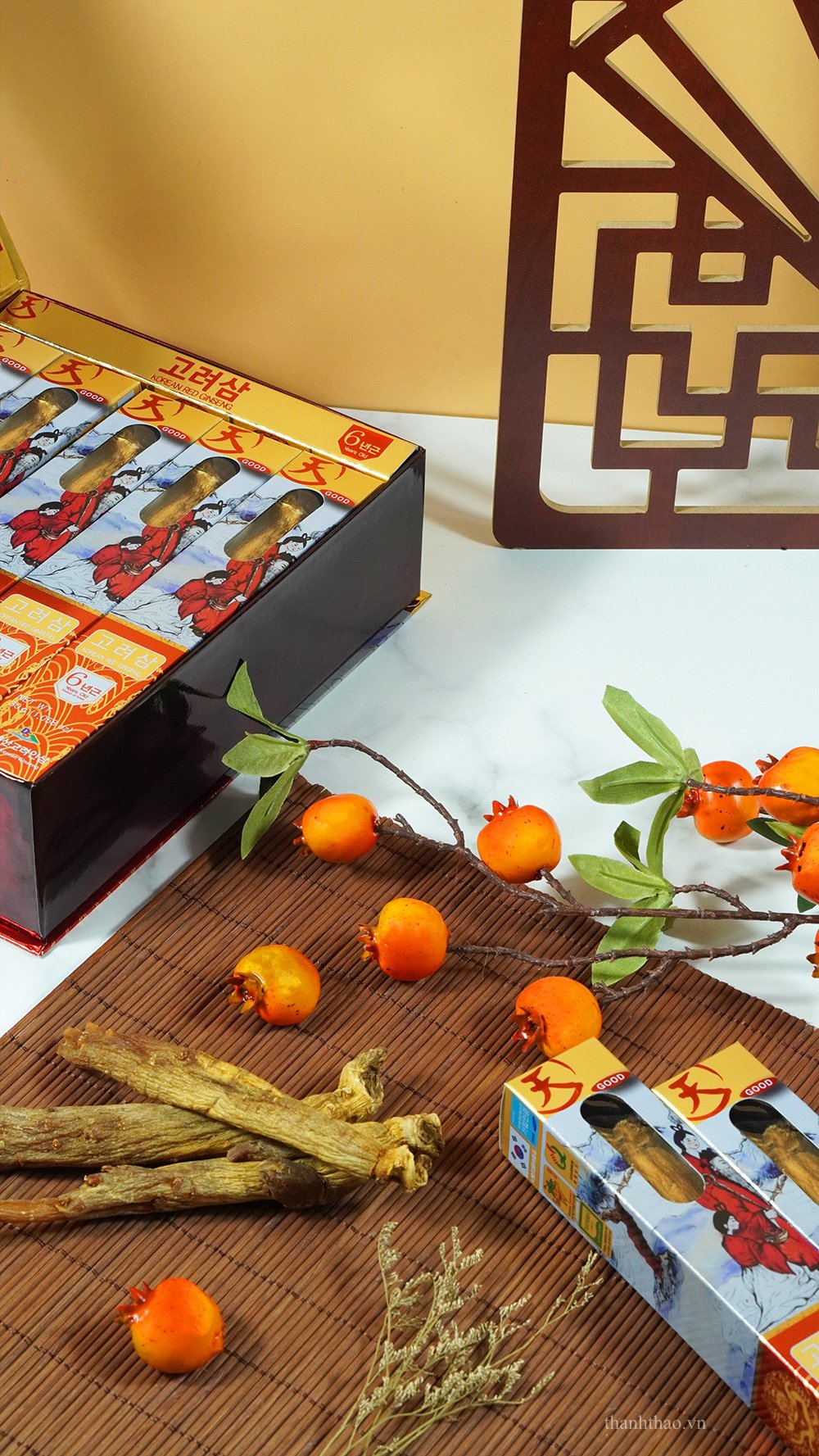 Hồng Sâm Củ Khô Daesan Hàn Quốc Hộp 10 củ x 30g 5