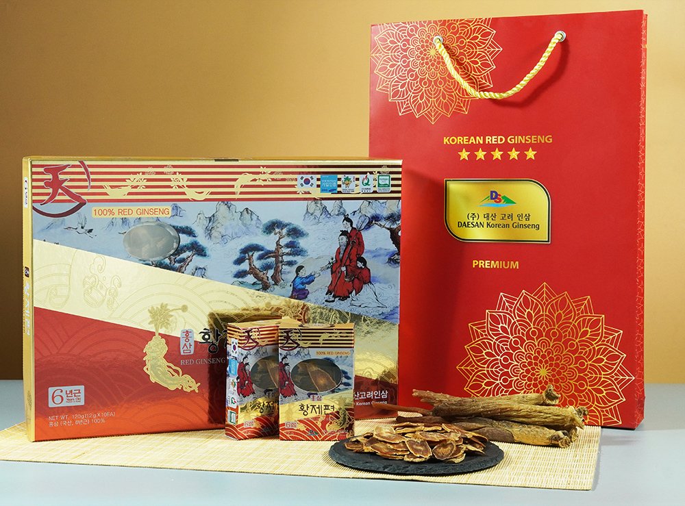 Hồng Sâm Lát Khô Daesan Hàn Quốc Hộp 10 gói x 12g 4
