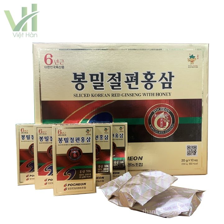 Sâm lát tẩm mật ong Pocheon 200g Hàn Quốc 9