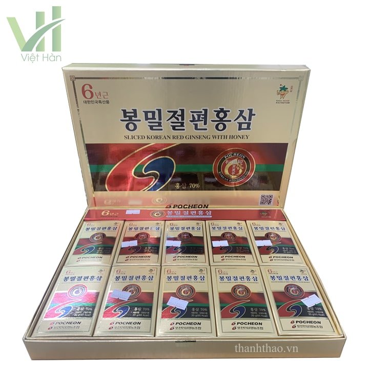 Sâm lát tẩm mật ong Pocheon 200g Hàn Quốc 8