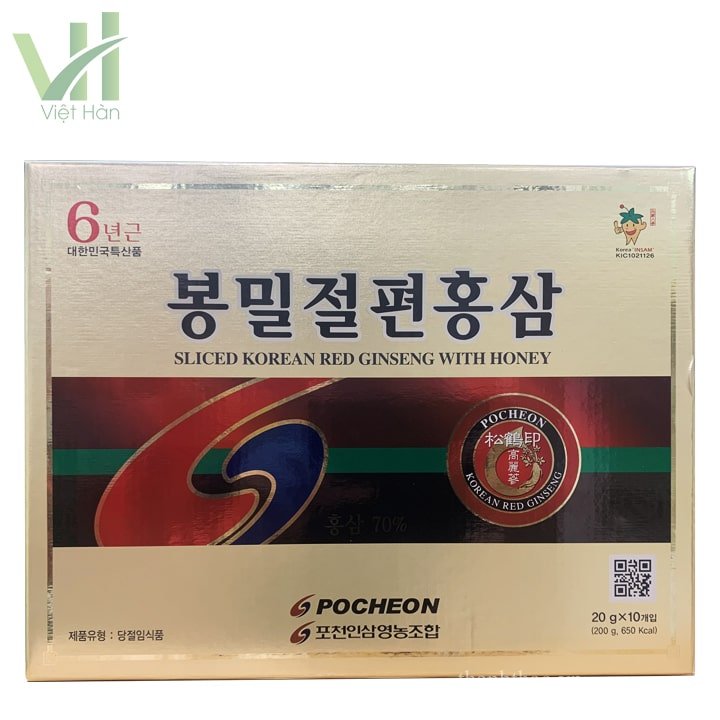 Sâm lát tẩm mật ong Pocheon 200g Hàn Quốc 6