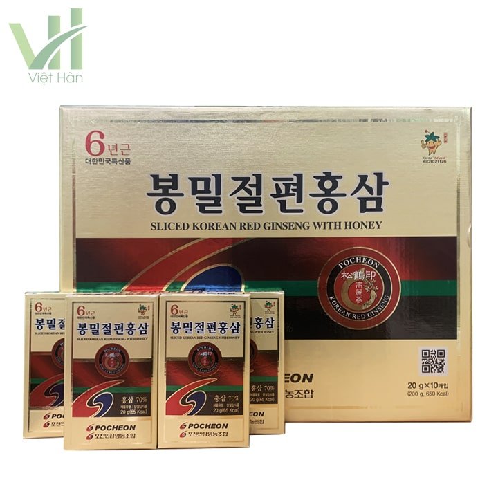 Sâm lát tẩm mật ong Pocheon 200g Hàn Quốc 5