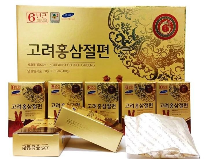 Hồng sâm lát tẩm mật ong Pocheon Hàn Quốc – Hộp 10 gói x 20g 3