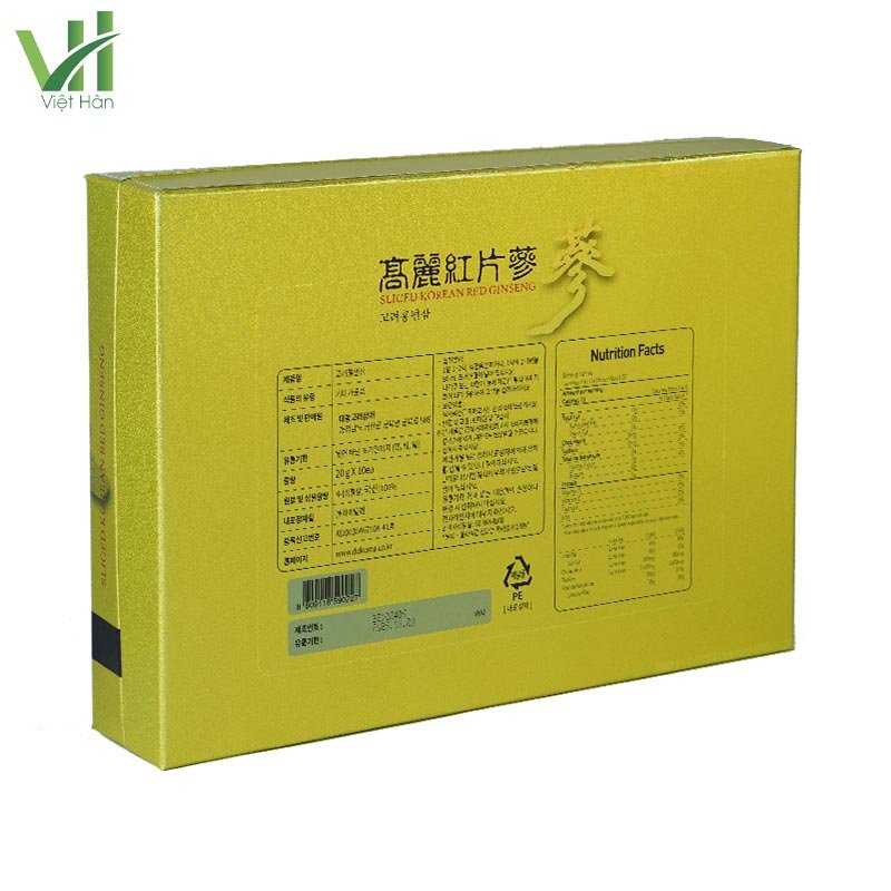 Hồng Sâm Lát Khô Daedong Hàn Quốc Hộp 10 gói x 20g 4