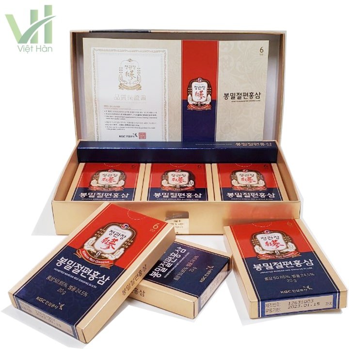 Hồng sâm thái lát tẩm mật ong KGC 6 gói x 20g 5