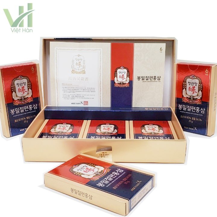 Hồng sâm thái lát tẩm mật ong KGC 6 gói x 20g 4