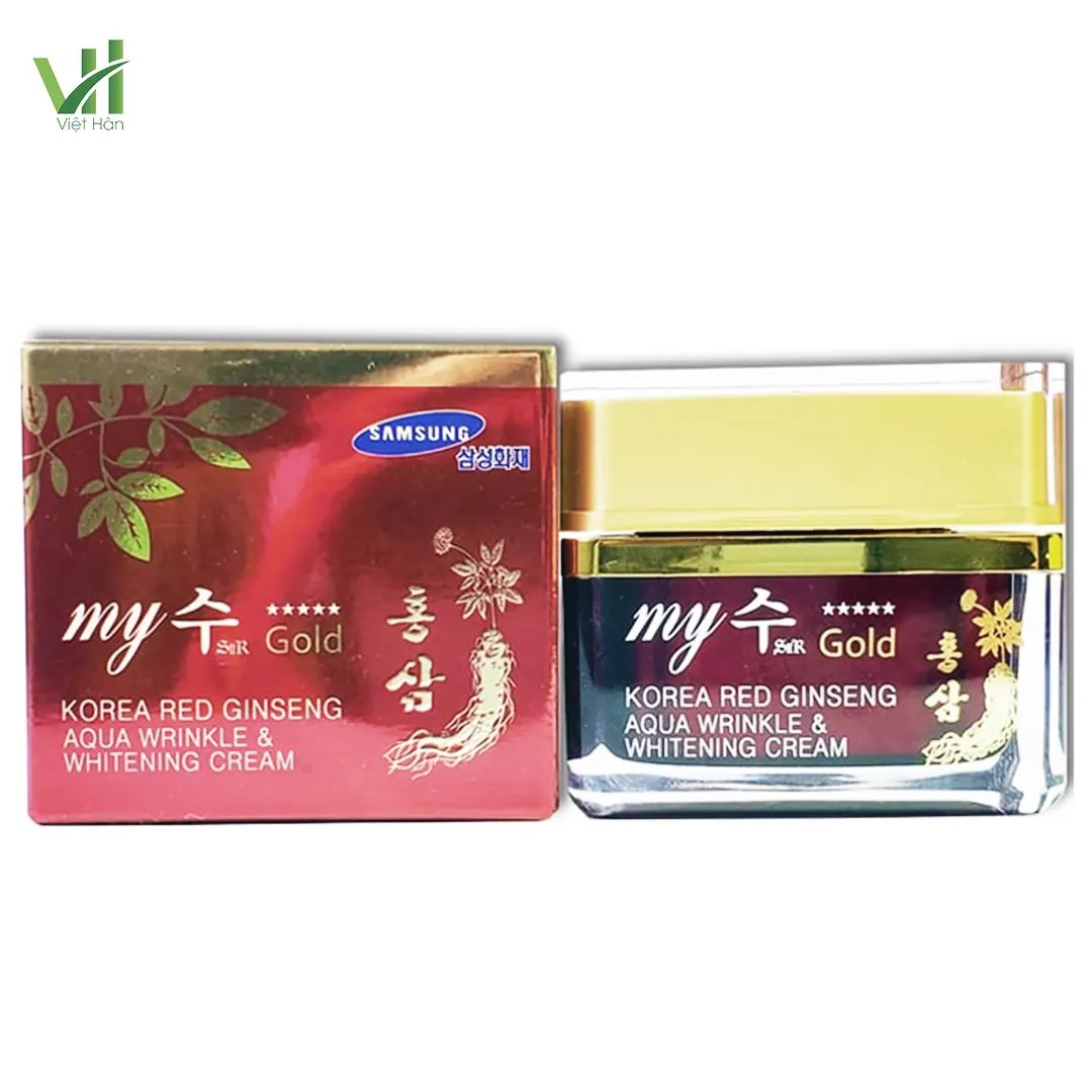 Kem dưỡng da nhân sâm Hàn Quốc Aqua wrinkle & Whitening cream
