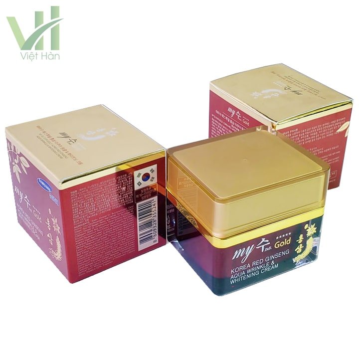 Kem dưỡng da nhân sâm Hàn Quốc Aqua wrinkle & Whitening cream 3
