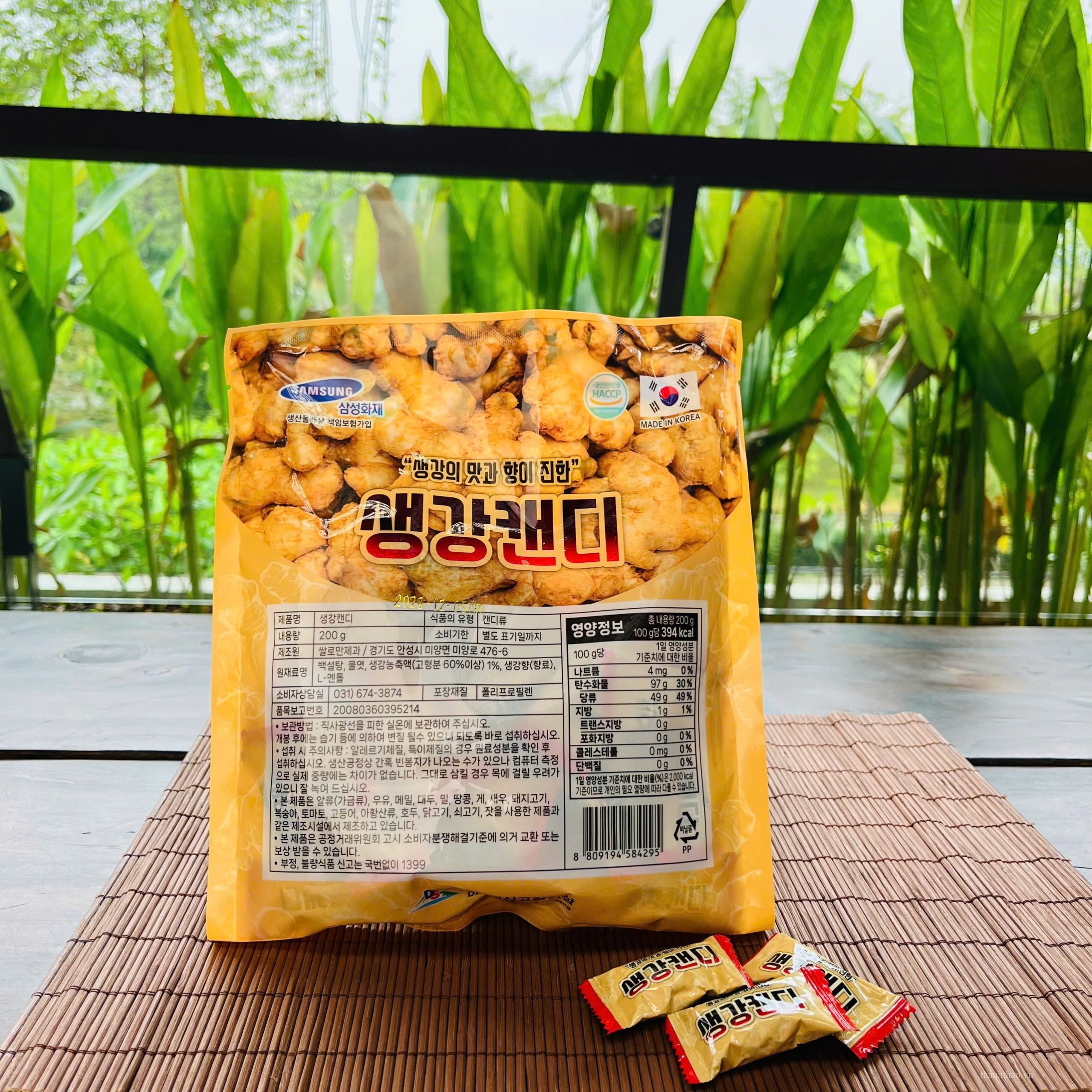 Kẹo Gừng Daesan 200g – Cay Nhẹ Ấm Dịu, Thơm Lâu Dễ Ăn 5