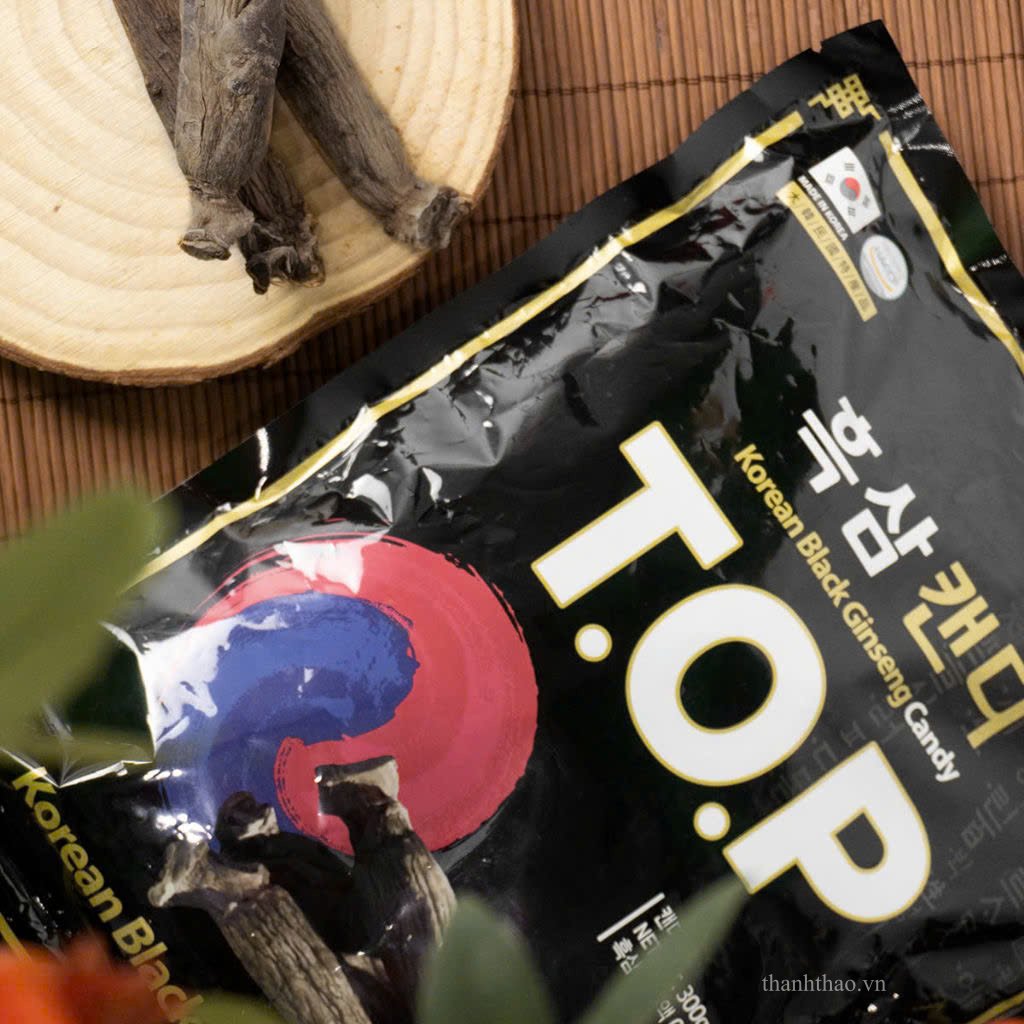 Kẹo hắc sâm T.O.P Daesan Hàn Quốc Túi 300g 5