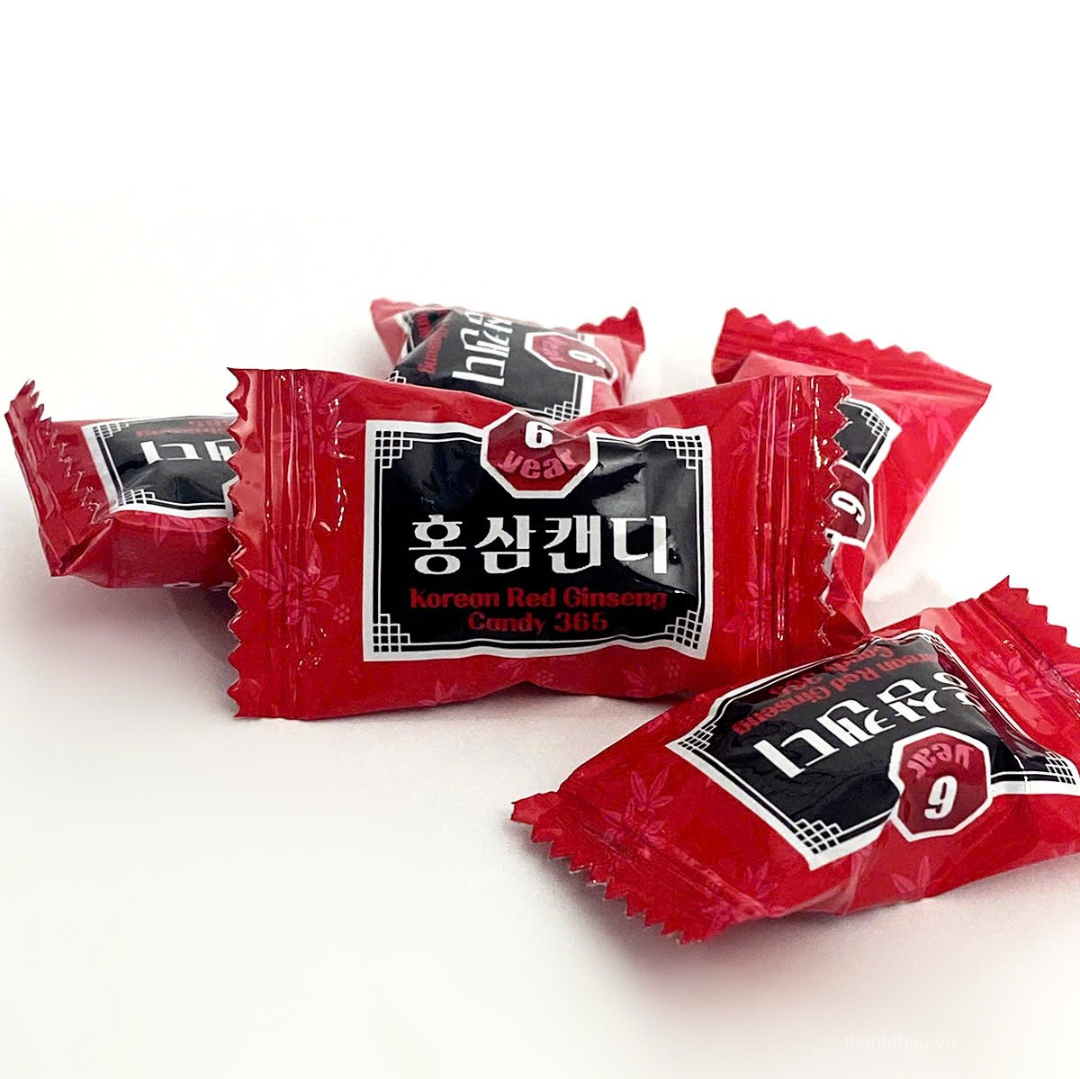 Kẹo Hồng Sâm Hàn Quốc 365 – Gói 200g 5