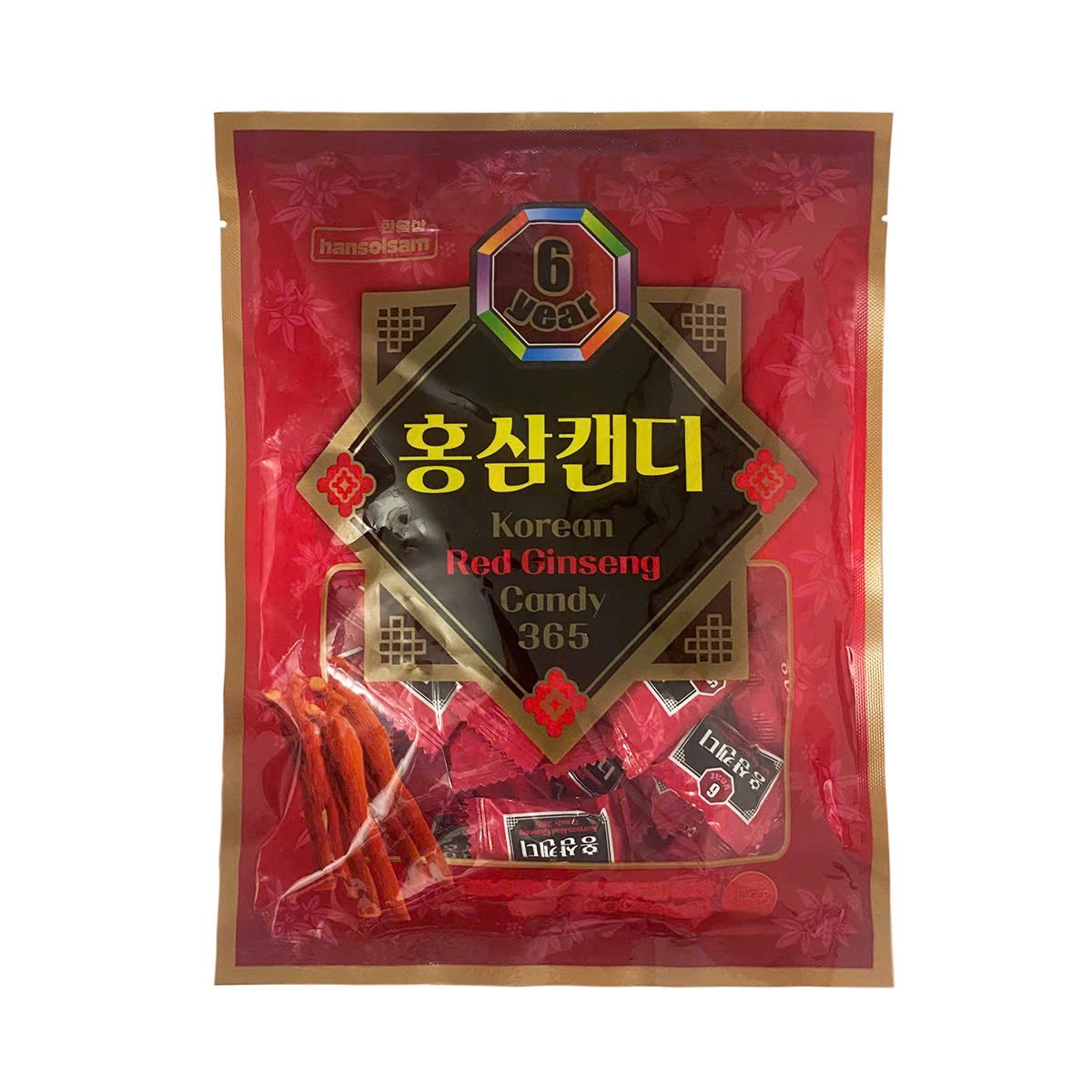 Kẹo Hồng Sâm Hàn Quốc 365 – Gói 200g 3
